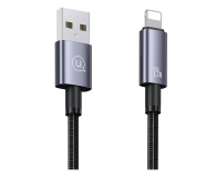 Kabel Lightning USAMS Kabel USB na Lightning 2,4A 2m Fast Charging stalowy